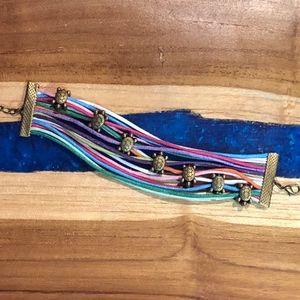 ⭐️FWP Colorful bracelet w turtle charms